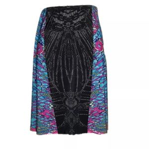Black and Blue Print skirt